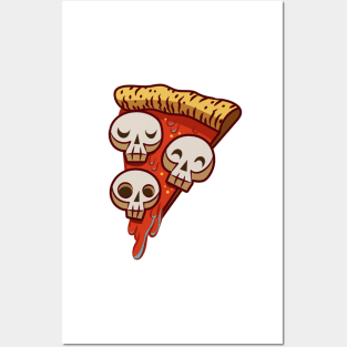 Skull Pizza Posters and Art